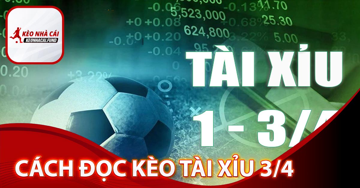 Cách đọc kèo tài xỉu 3/4